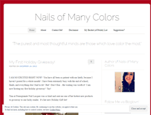 Tablet Screenshot of nailsofmanycolors.wordpress.com