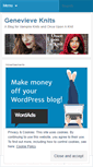 Mobile Screenshot of genevieveknits.wordpress.com