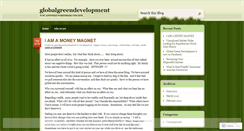 Desktop Screenshot of globalgreendevelopment.wordpress.com