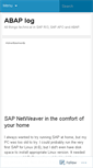 Mobile Screenshot of abaplog.wordpress.com