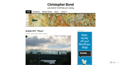 Desktop Screenshot of christopherbond.wordpress.com