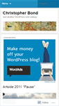 Mobile Screenshot of christopherbond.wordpress.com