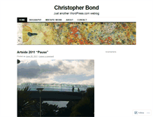 Tablet Screenshot of christopherbond.wordpress.com