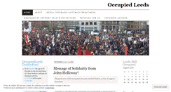 Desktop Screenshot of occupiedleeds.wordpress.com