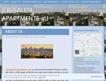 Tablet Screenshot of jerusalemapartments4u.wordpress.com