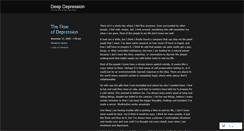 Desktop Screenshot of deepdepression.wordpress.com