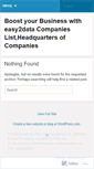 Mobile Screenshot of easy2datalistofcompanies.wordpress.com