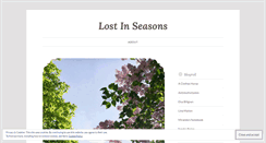 Desktop Screenshot of lostinseasons.wordpress.com