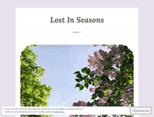 Tablet Screenshot of lostinseasons.wordpress.com