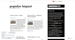 Desktop Screenshot of popularimpact.wordpress.com