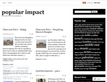 Tablet Screenshot of popularimpact.wordpress.com