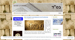 Desktop Screenshot of keterleisrael.wordpress.com