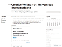 Tablet Screenshot of bbacreativewriting.wordpress.com