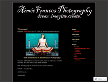 Tablet Screenshot of aimeefrancesphotography.wordpress.com