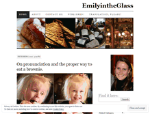 Tablet Screenshot of emilyintheglass.wordpress.com