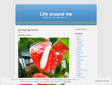 Tablet Screenshot of lifearoundme.wordpress.com