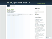 Tablet Screenshot of anbui.wordpress.com