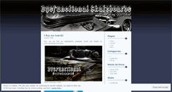 Desktop Screenshot of dysfunctionalskateboards.wordpress.com