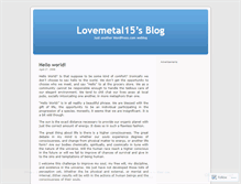 Tablet Screenshot of lovemetal15.wordpress.com