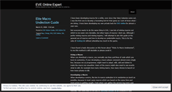 Desktop Screenshot of eveonlineguide.wordpress.com