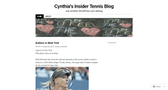 Desktop Screenshot of cynthiasinsiderblog.wordpress.com