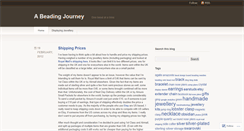 Desktop Screenshot of beadingjourney.wordpress.com