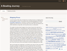 Tablet Screenshot of beadingjourney.wordpress.com