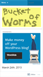Mobile Screenshot of bucketofworms.wordpress.com