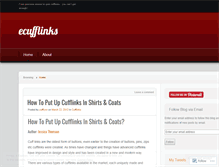 Tablet Screenshot of ecufflinks.wordpress.com