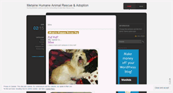 Desktop Screenshot of metairiehumane.wordpress.com