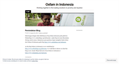 Desktop Screenshot of oxfamindonesia.wordpress.com