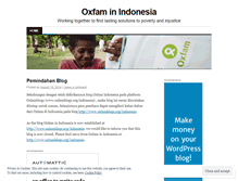 Tablet Screenshot of oxfamindonesia.wordpress.com