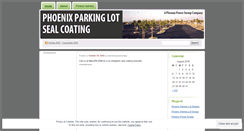 Desktop Screenshot of phoenixsealcoating.wordpress.com