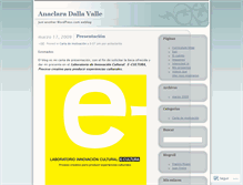 Tablet Screenshot of anaclatura.wordpress.com