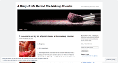 Desktop Screenshot of lifebehindthemakeupcounter.wordpress.com