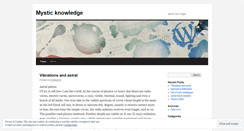 Desktop Screenshot of mysticknowledge.wordpress.com