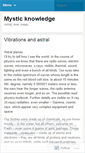 Mobile Screenshot of mysticknowledge.wordpress.com