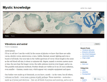 Tablet Screenshot of mysticknowledge.wordpress.com