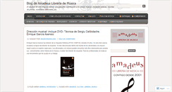 Desktop Screenshot of amadeuslibreria.wordpress.com