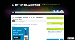 Desktop Screenshot of christophermacomber.wordpress.com