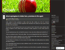 Tablet Screenshot of cric8.wordpress.com