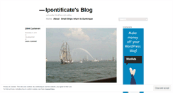 Desktop Screenshot of ipontificate.wordpress.com
