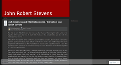 Desktop Screenshot of johnrobertstevens.wordpress.com