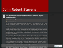 Tablet Screenshot of johnrobertstevens.wordpress.com