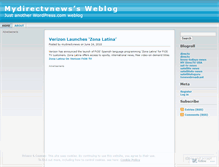 Tablet Screenshot of mydirectvnews.wordpress.com