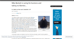 Desktop Screenshot of mikebeckett.wordpress.com