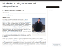 Tablet Screenshot of mikebeckett.wordpress.com