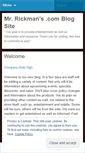 Mobile Screenshot of mrrickmans.wordpress.com