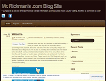 Tablet Screenshot of mrrickmans.wordpress.com