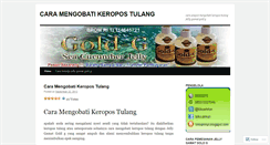 Desktop Screenshot of caramengobatikeropostulang.wordpress.com